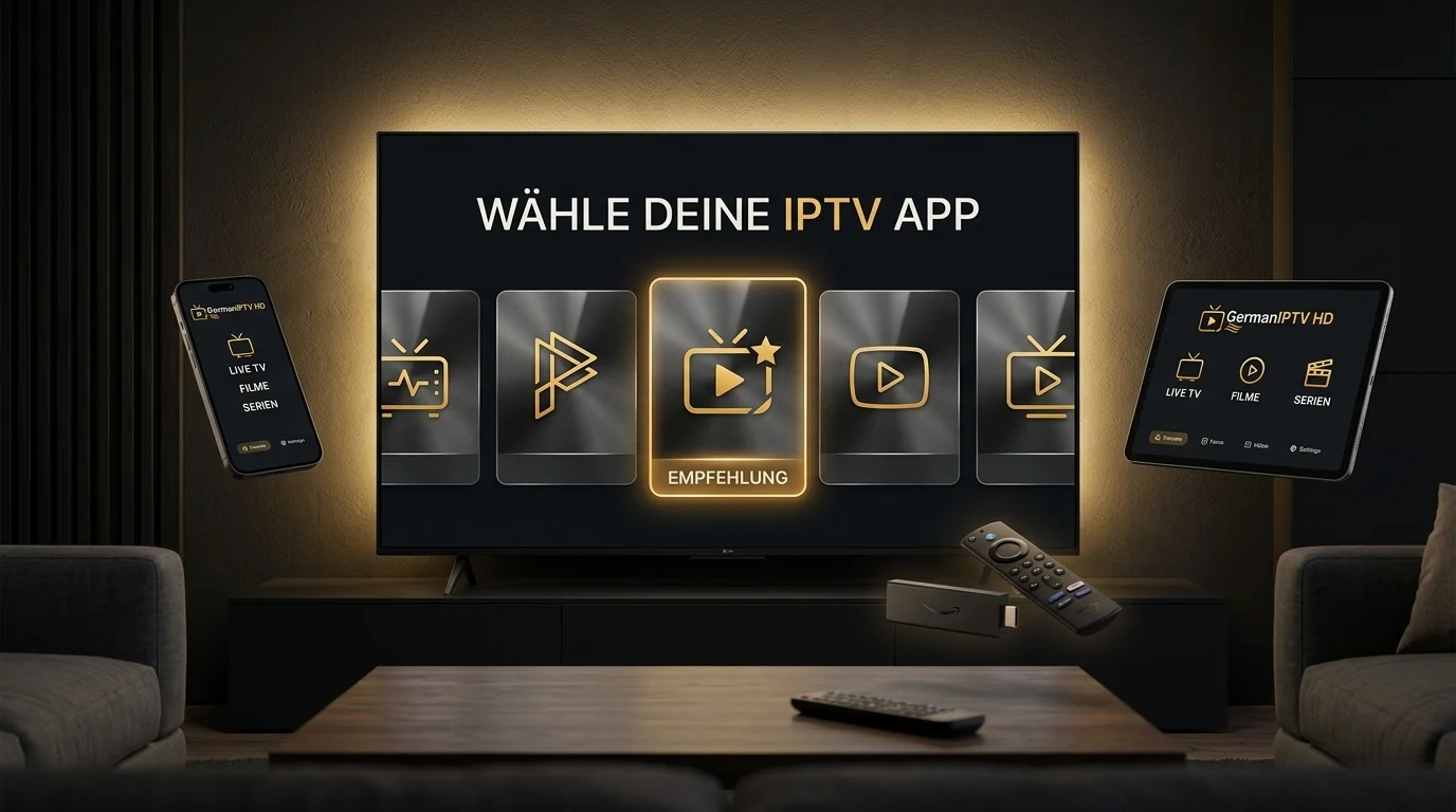Beste IPTV App 2026 – IPTV Player für Smart TV, Fire TV Stick, Handy und Tablet