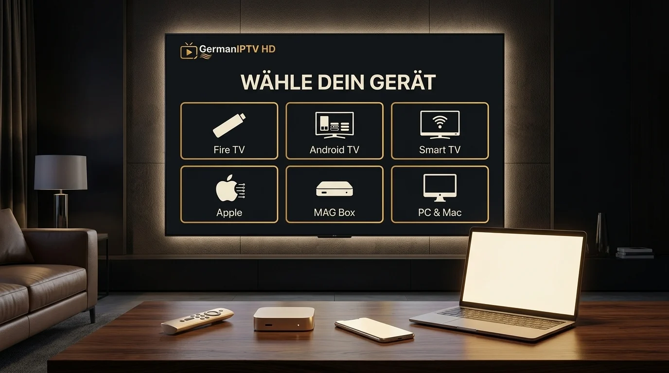 IPTV installieren – Anleitung für Fire TV, Android TV, Smart TV, Apple, MAG Box und PC