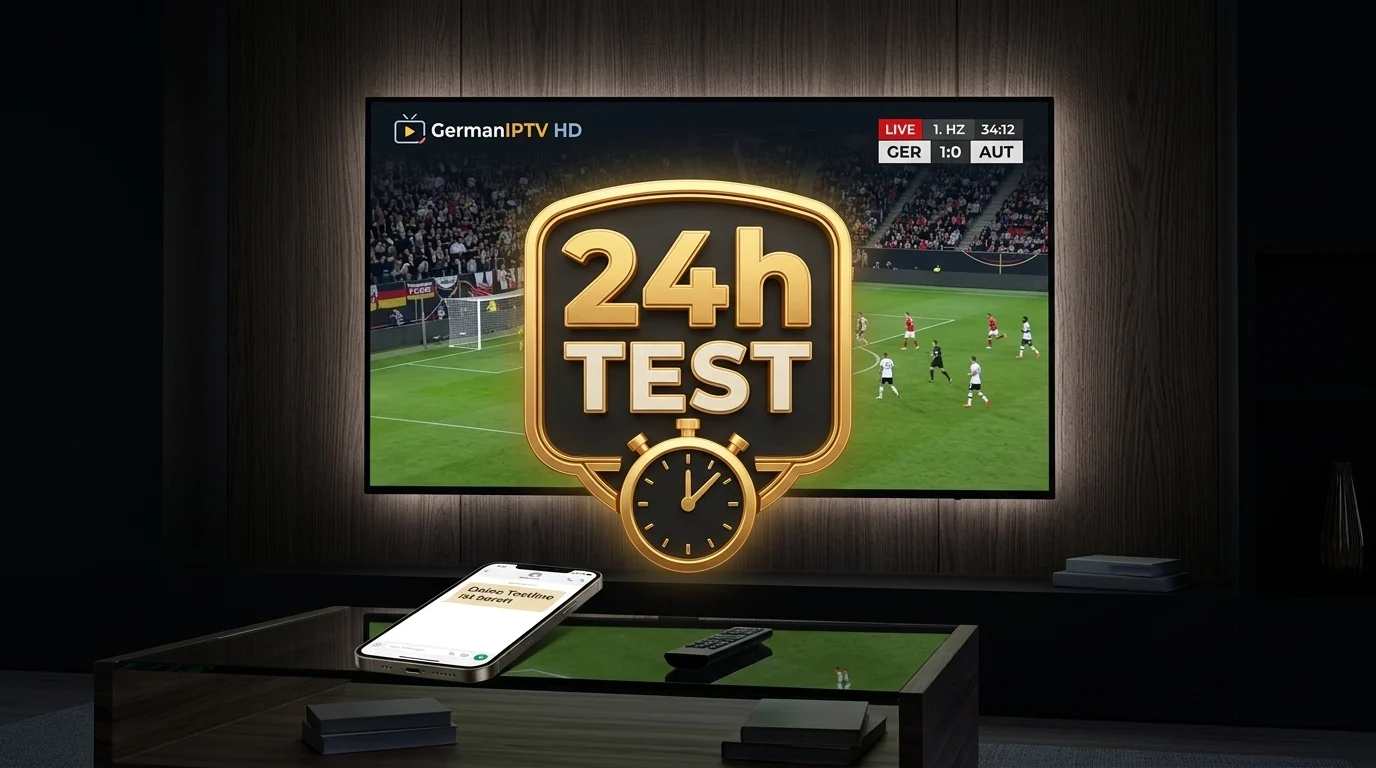 IPTV kostenlos testen – 24 Stunden Test von GermanIPTV HD auf dem Smart TV