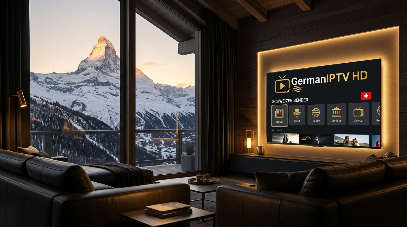 IPTV Schweiz – GermanIPTV HD mit Schweizer Sendern vor dem Matterhorn