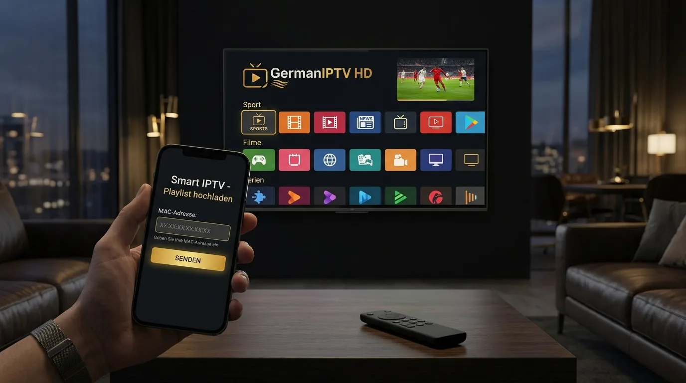 Smart IPTV App auf Samsung und LG – Playlist per MAC hochladen