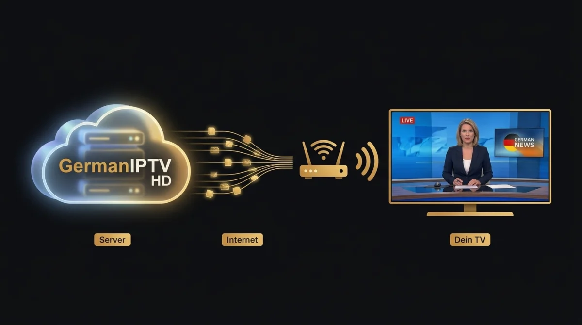 Was ist IPTV? Einfach erklärt – vom GermanIPTV HD Server über das Internet auf deinen TV
